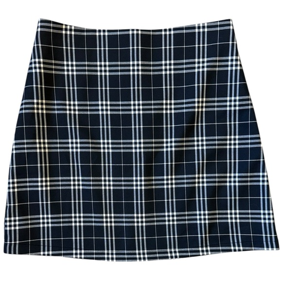 Blue Rain Dresses & Skirts - Mini Skirt Plaid Black/White Lined Academia Schoolgirl Ivy League Medium/29W